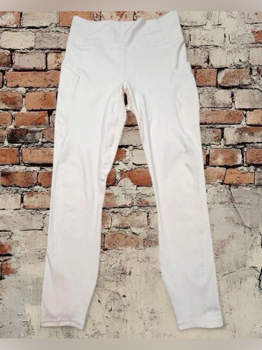Fabletics PureLuxe Light Pink High Rise Leggings Women's Small Side Pocket
